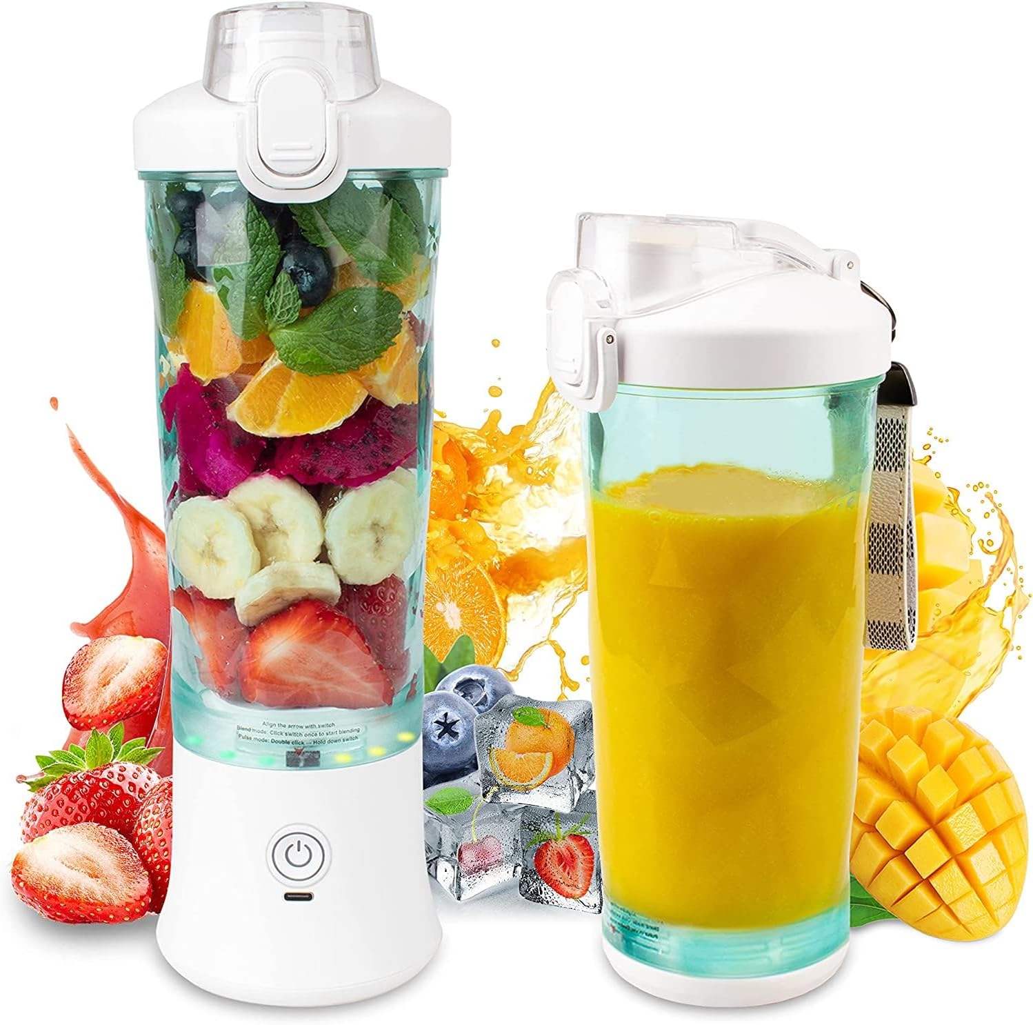 UPMSX Portable Smoothie Blender for Shakes and Smoothies
