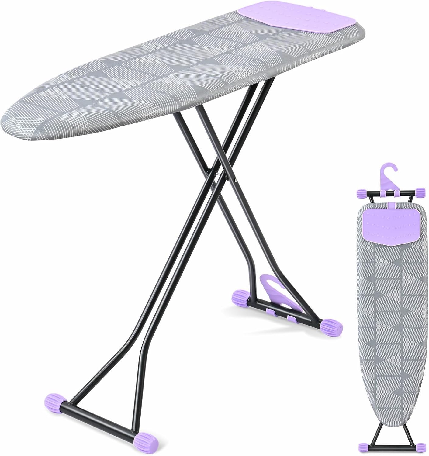 APEXCHASER Ironing Board with Adjustable Height and Cover