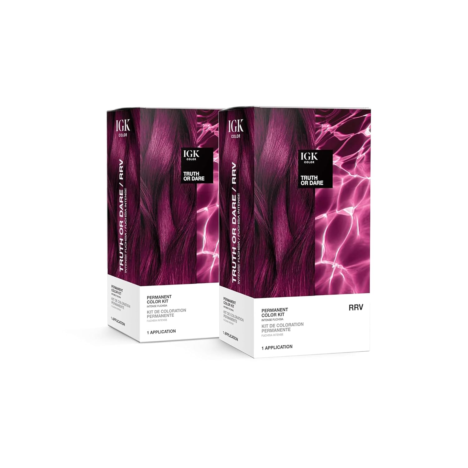 IGK Permanent Hair Color Kit for Intense Fuchsia Shine