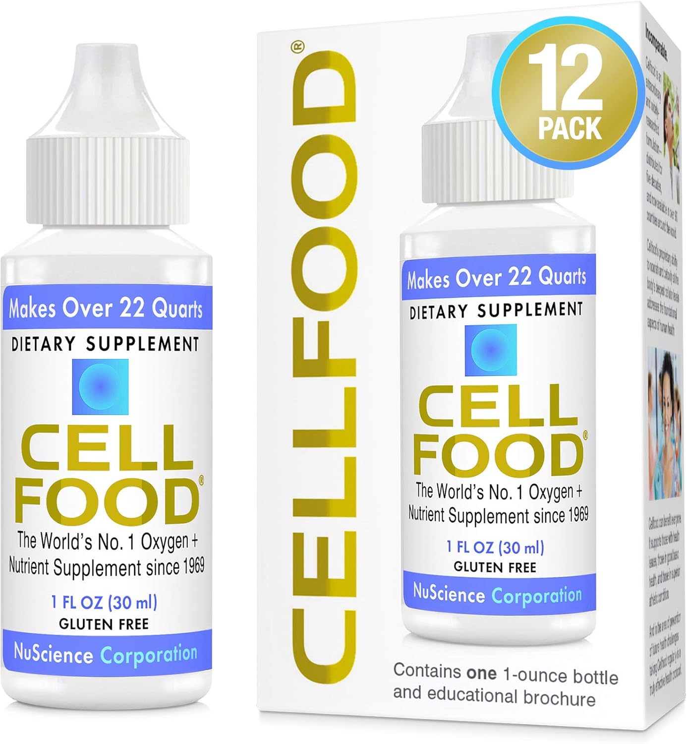 Cellfood Oxygen Boost Liquid Oxygen Supplement - 12 Pack
