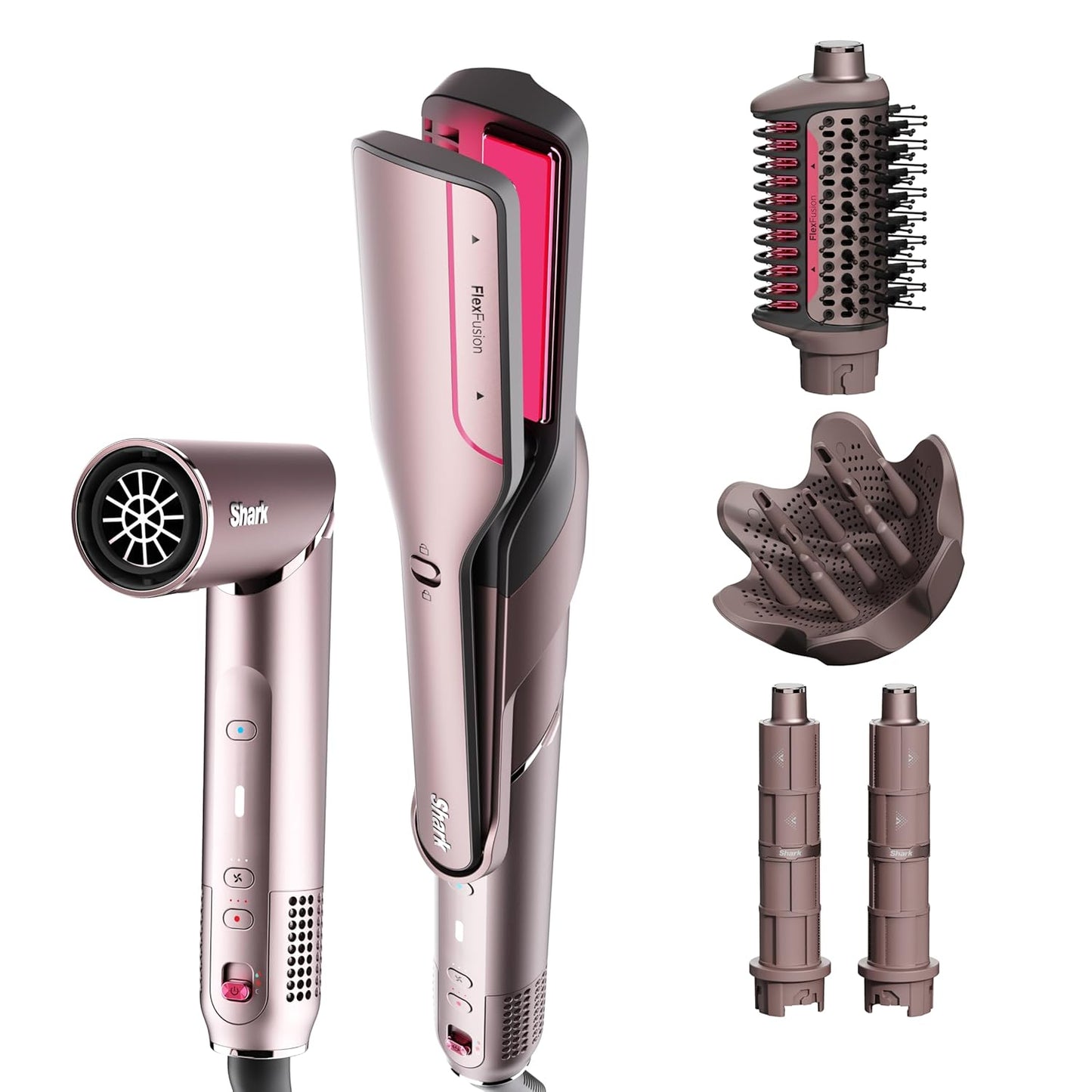 Shark FlexFusion Hair Straightener & Dryer for No Heat Damage