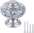 16 Pack Silver Dresser Knobs 1-3/8 in Crystal Cabinet Knobs - Elegant