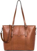 BOSTANTEN Womens Leather Laptop Tote for Office and Travel
