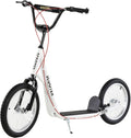 Aosom Youth Scooter Kick Scooter for Kids with Adjustable Handlebar