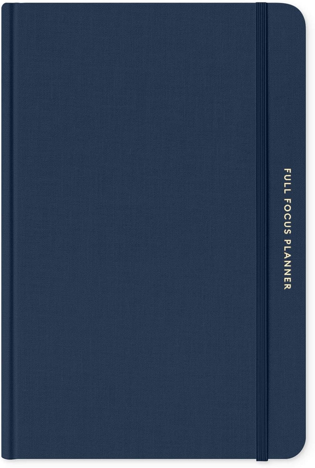 Full Focus Navy Linen Planner for Achieving Your Biggest Goals