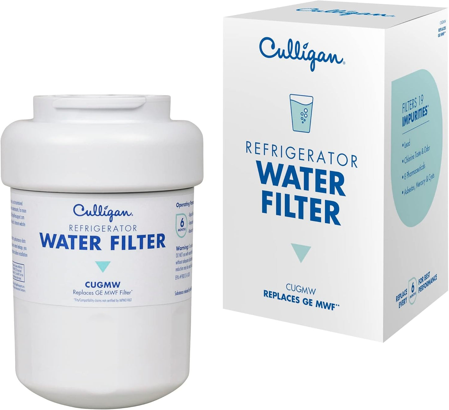 Culligan CUGMW Refrigerator Water Filter for GE MWF Models