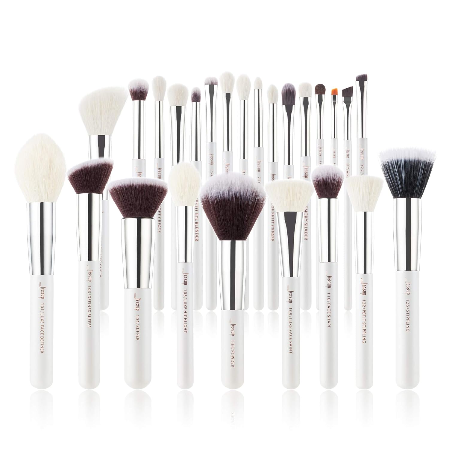 Jessup 25pcs Professional Makeup Brush Set for Flawless Beauty