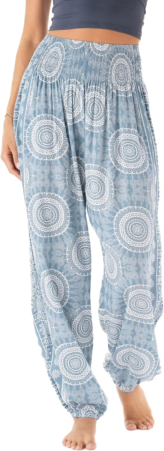 Lotus and Luna Women's Harem Pants for Beach and Lounge