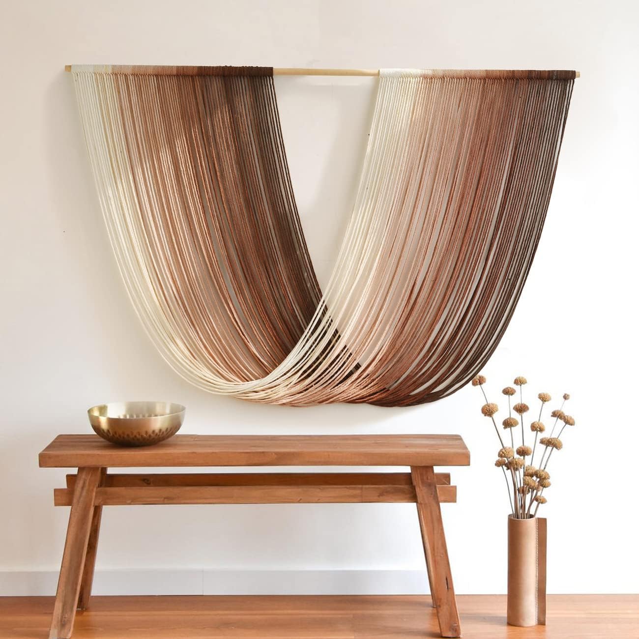 Flber Tie-Dye Macrame Wall Hanging for Chic Home Decor