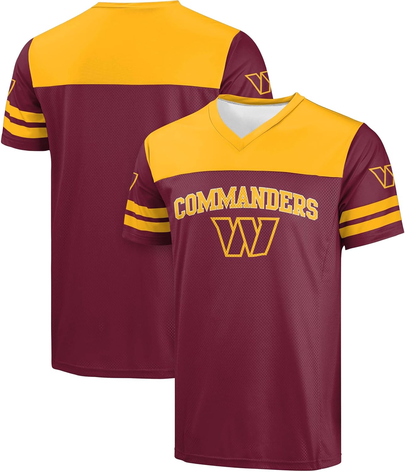 NFL Men's Officially Licensed Team Color V-Neck Football Top