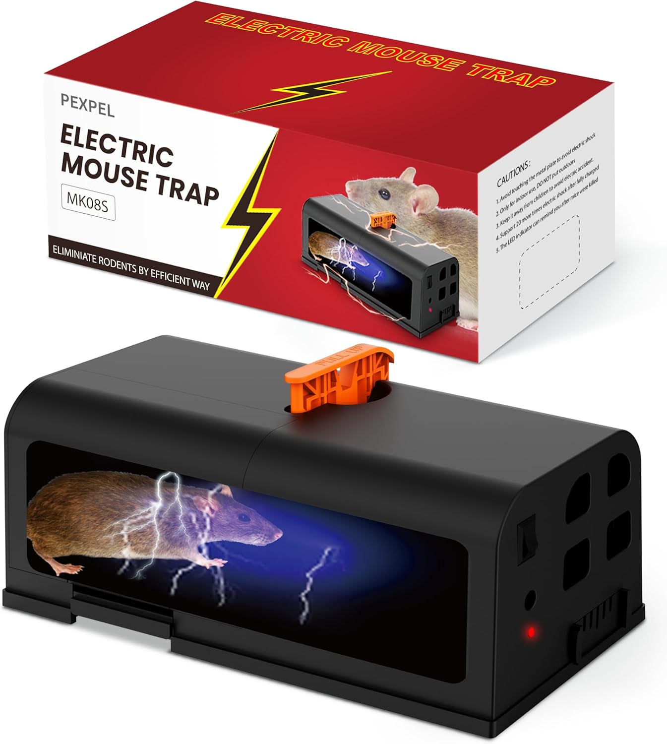 PEXPEL Electric Mouse Traps - No-Touch Disposal