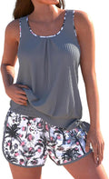 ROSEWE Modest Tankini Swimsuit Set - Tummy-Smoothing Two Piece