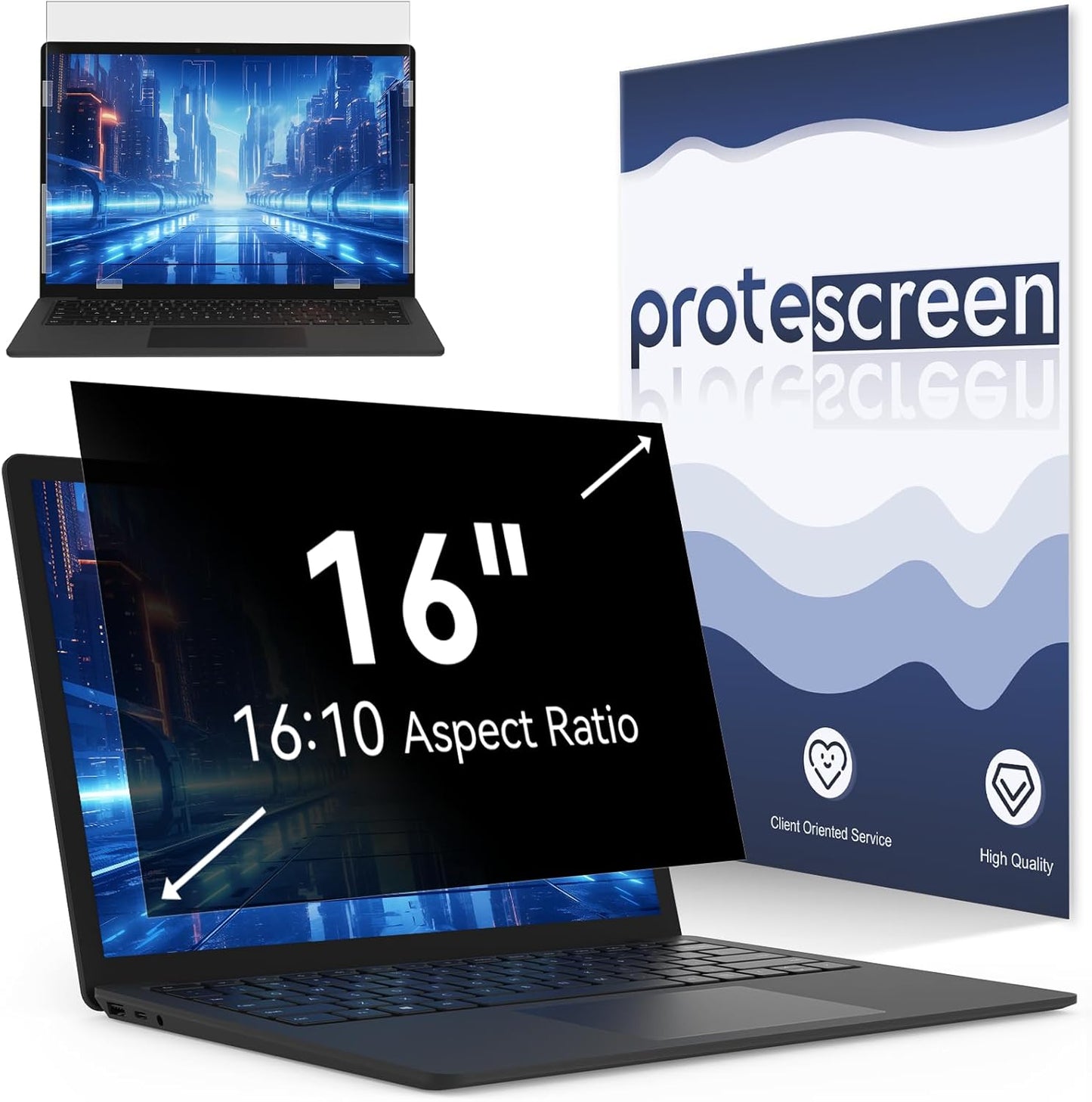 16 Inch Laptop Privacy Screen Filter for Enhanced Security
