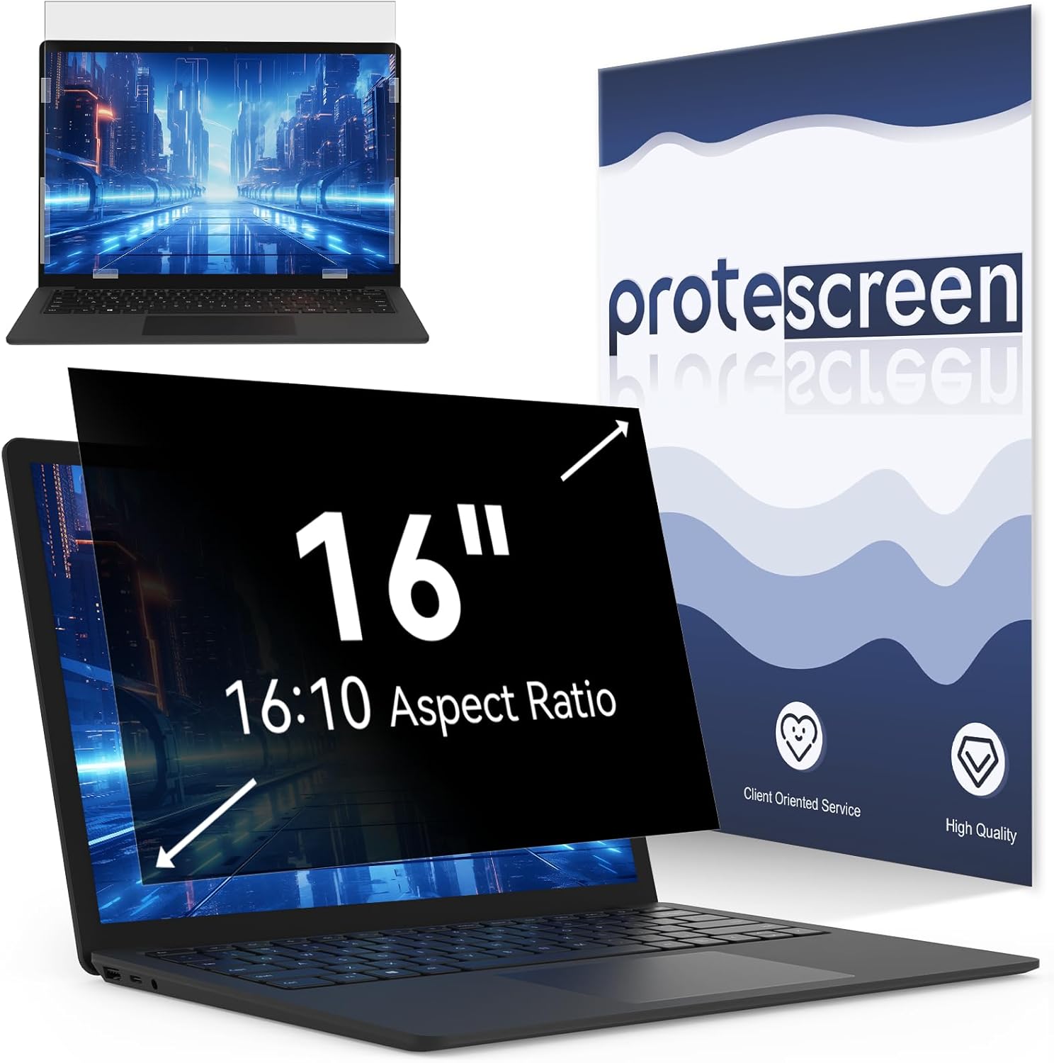 16 Inch Laptop Privacy Screen Filter for Enhanced Security