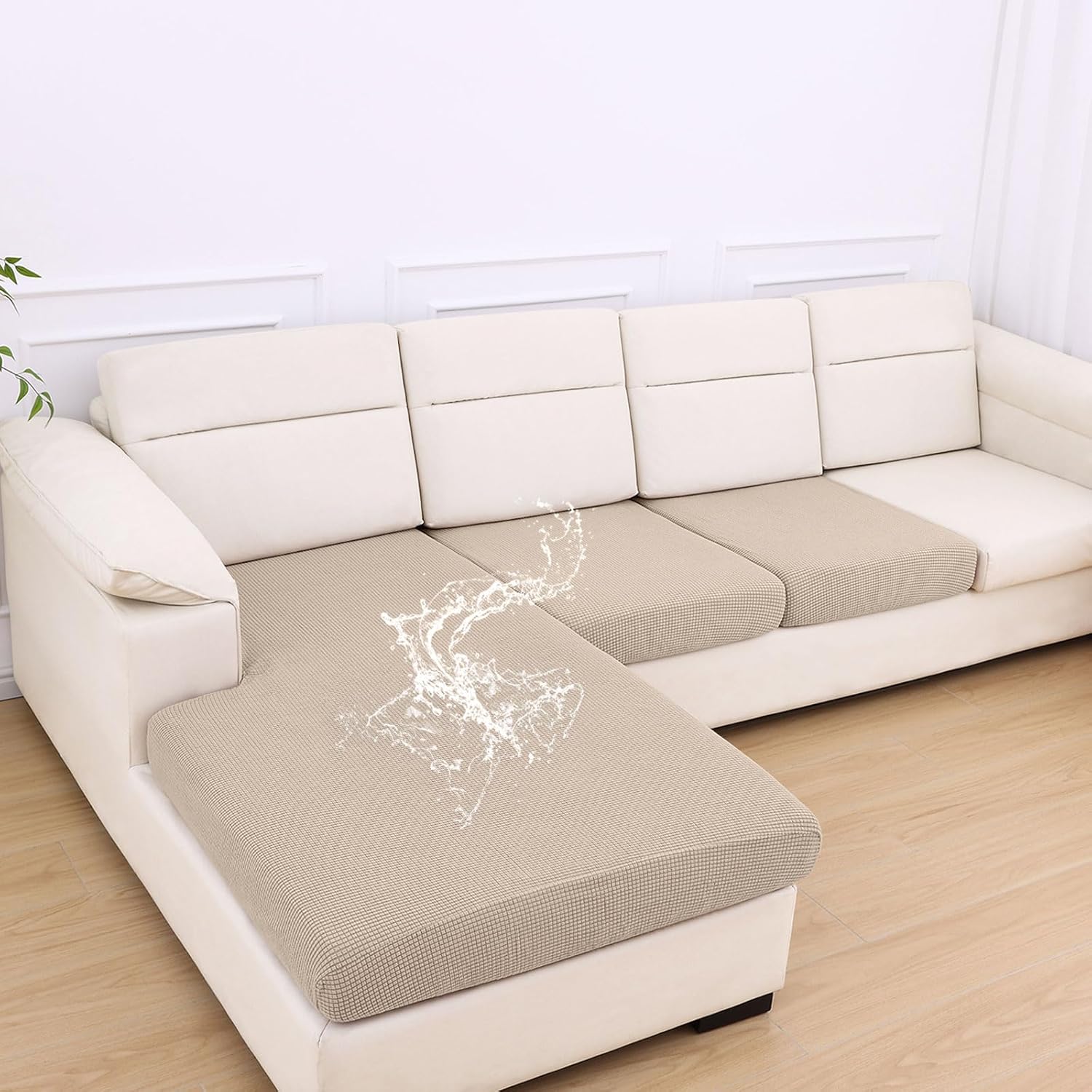 hyha Waterproof Couch Cushion Covers for Pets - Non Slip Design