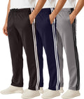 Mens Mesh Athletic Open Bottom Sweatpants 3 Pack - Comfortable Fit