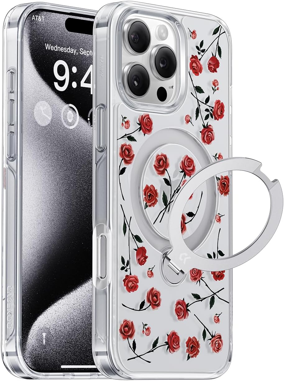 CASEKOO Floral Series Red Roses iPhone 16 Pro Max Case Review