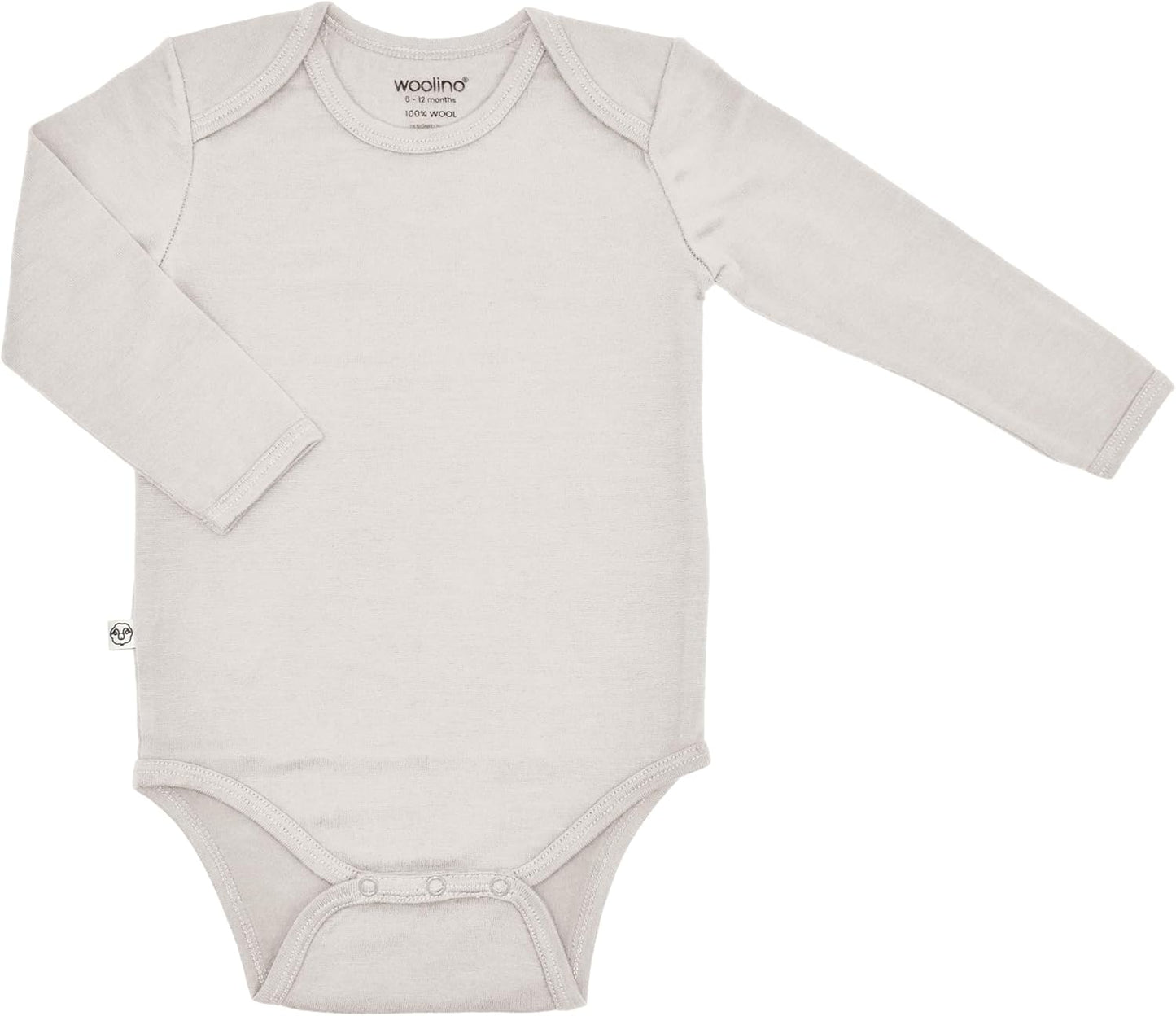 Woolino 100% Superfine Merino Wool Baby Bodysuit for Comfort