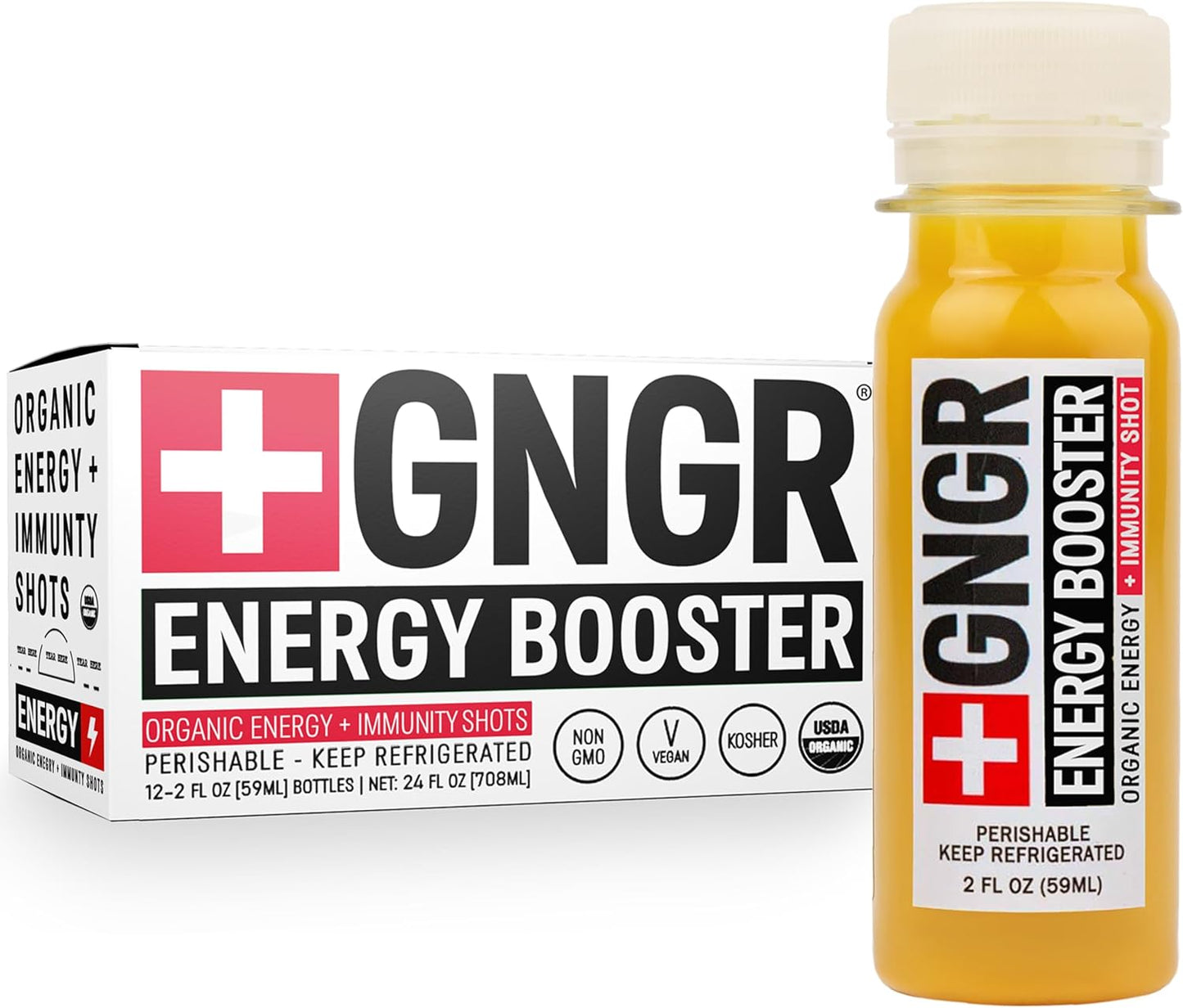 GNGR Energy Booster & Immunity Shot for Natural Wellness