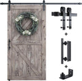 SMARTSTANDARD 8.2 ft Barn Door Hardware Kit - Smooth, Durable Track