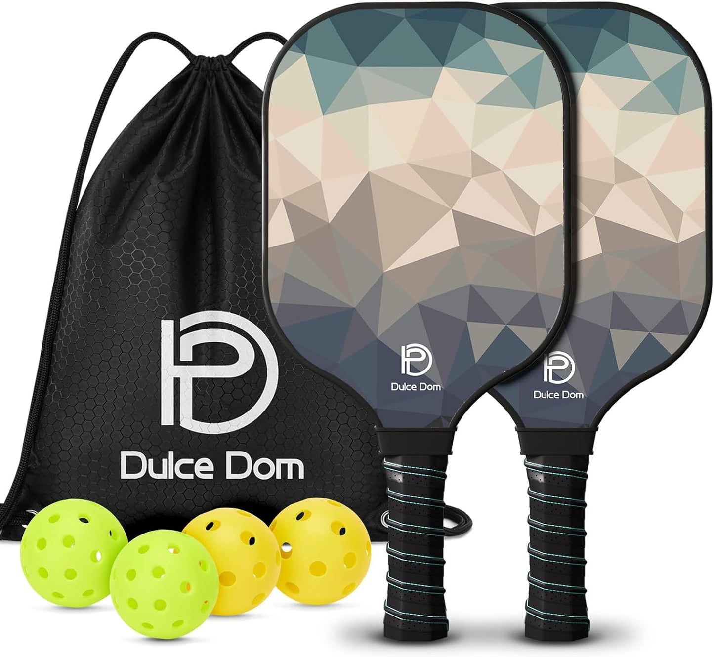 DULCE DOM Pickleball Paddles Set of 2 - USAPA Approved Rackets