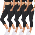 NexiEpoch 4 Pack Leggings for Women with Pockets - High Waist Tummy 8%