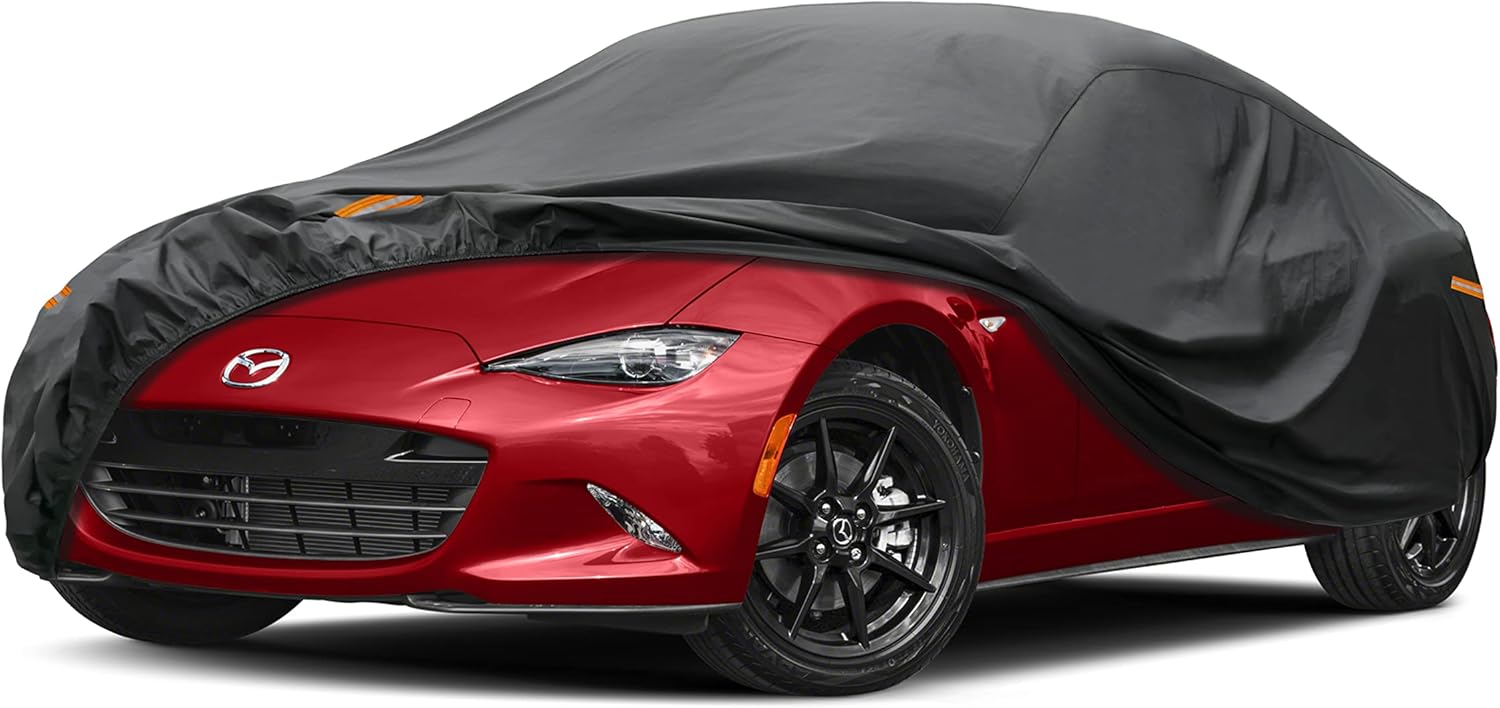 Kayme 7 Layers Car Cover for Mazda Miata MX-5 Waterproof Protection