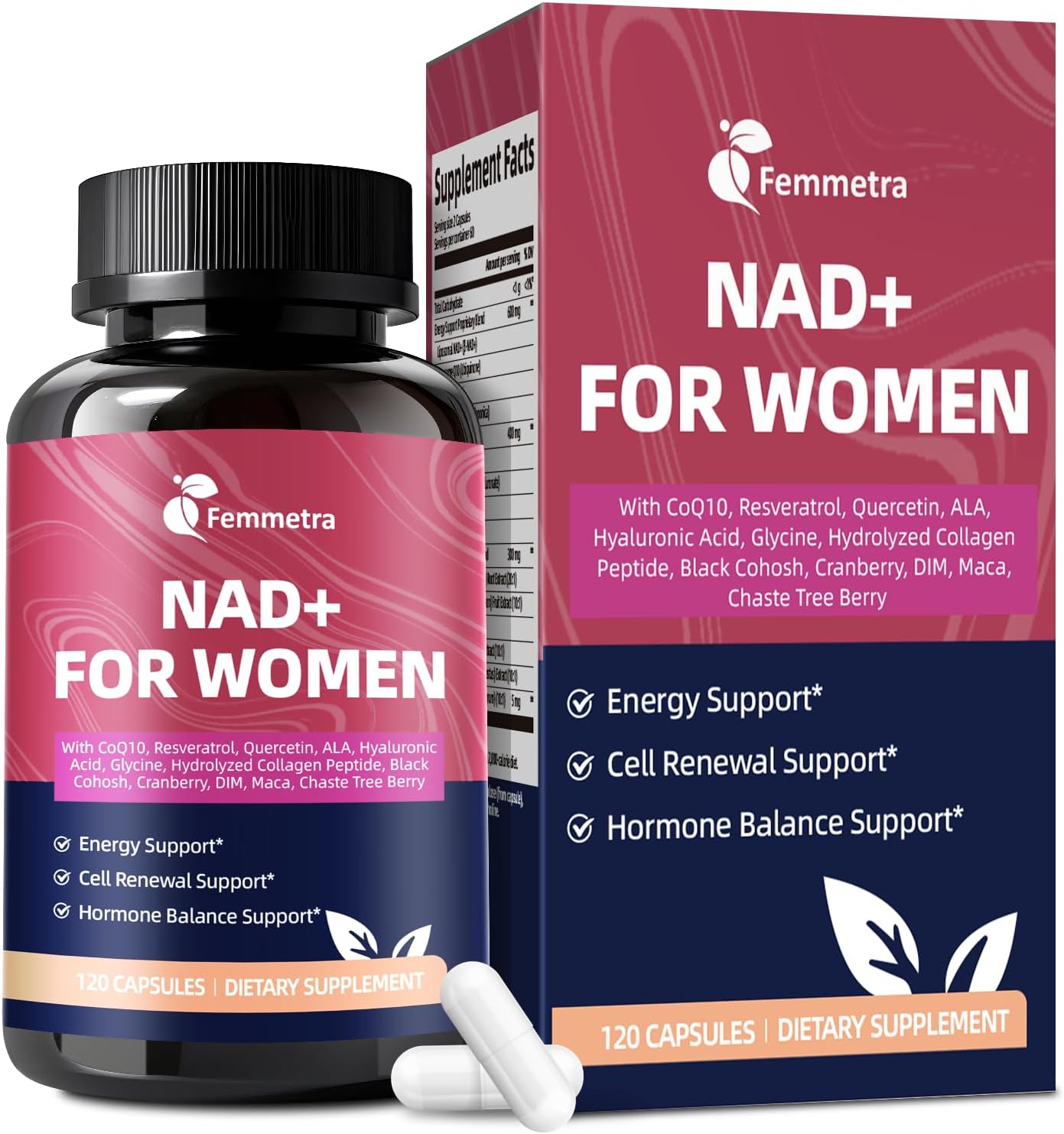 NAD+ Supplements for Women - Hormone Balance & Energy Boost