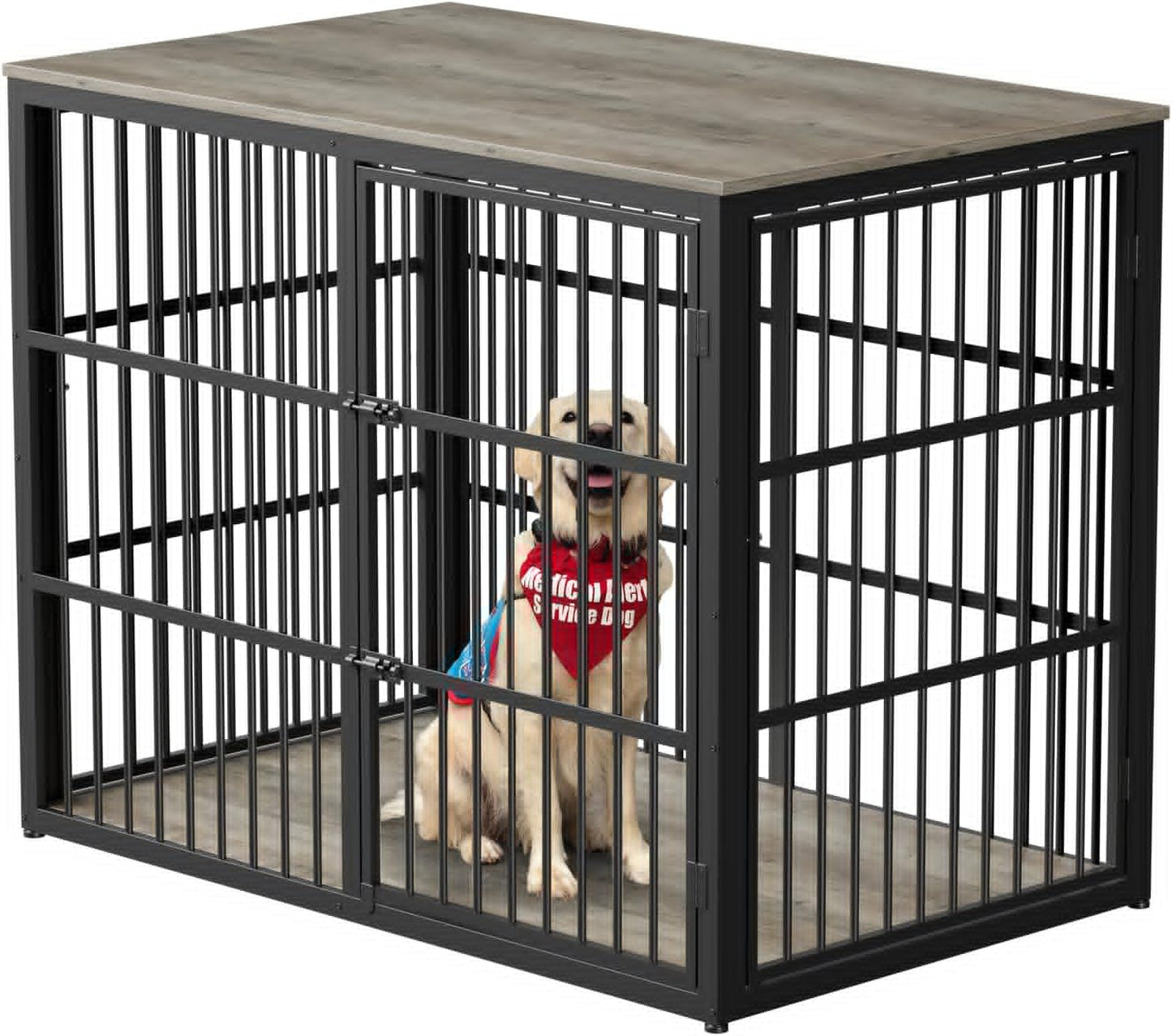 48ft' XXL Dog Crate Furniture with 3 Doors for Large Dogs