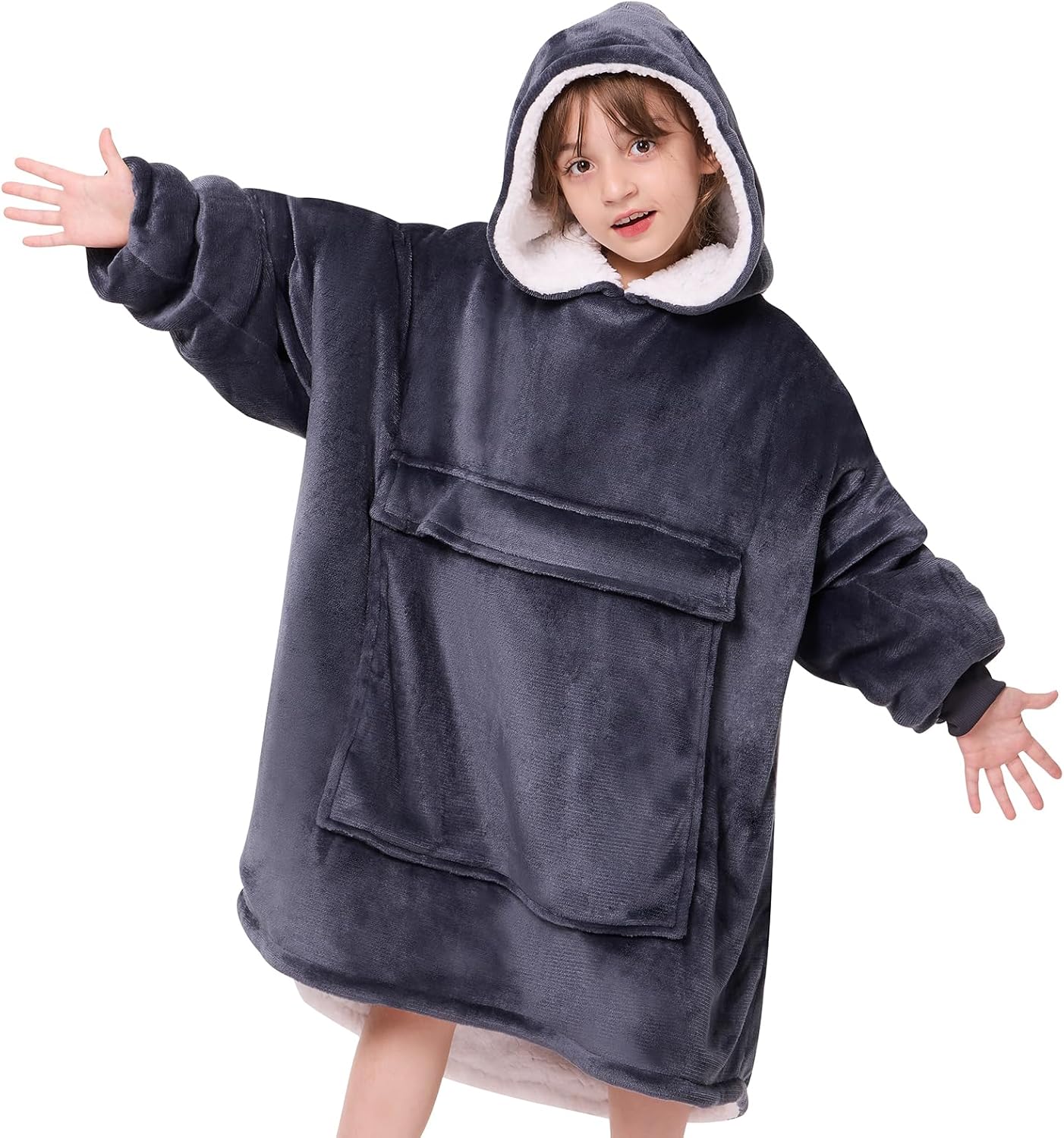 Cozy Kids Sherpa Hoodie Blanket