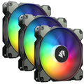 AsiaHorse 140mm ARGB PWM Case Fan (3-pack) - Quiet Cooling