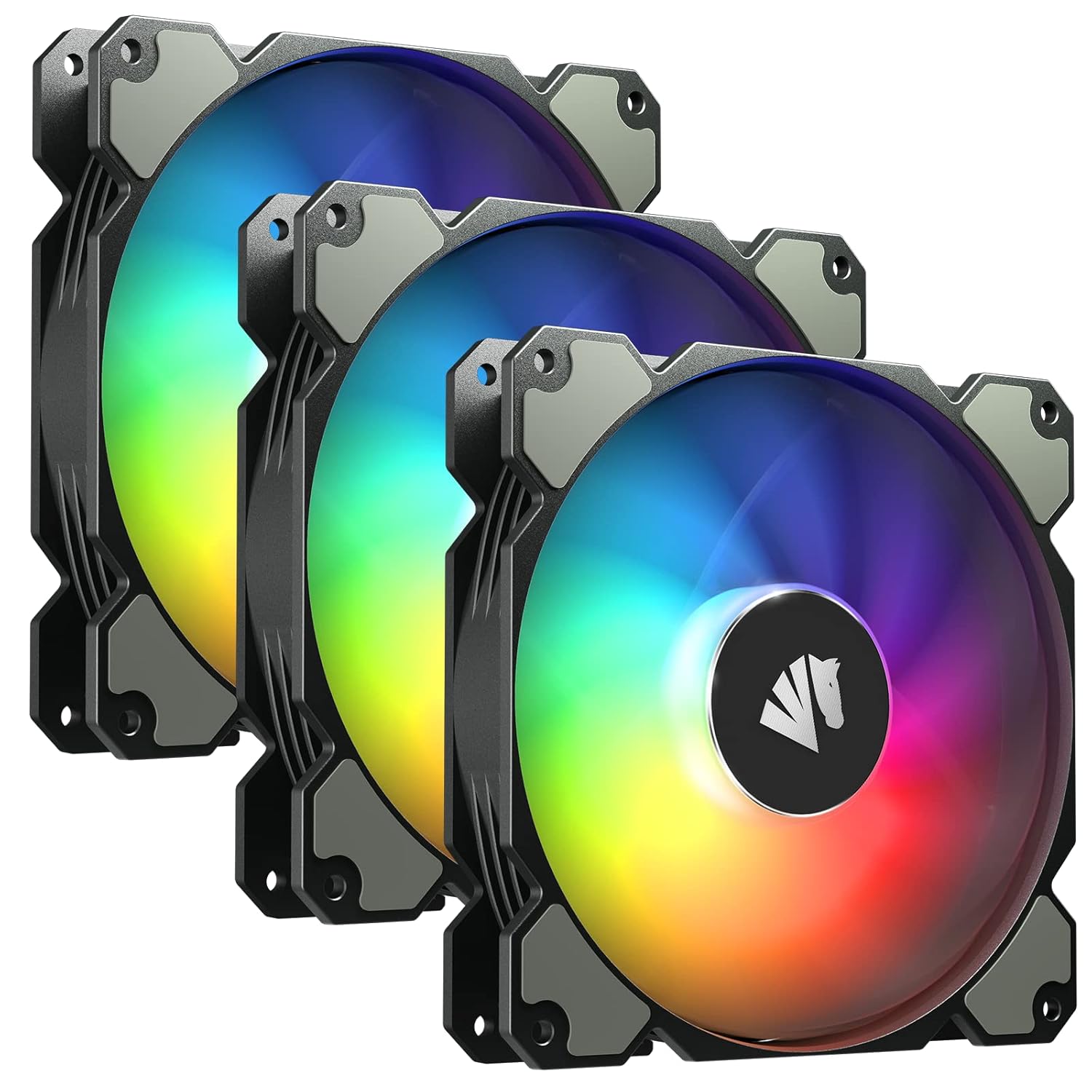 AsiaHorse 140mm ARGB PWM Fan Set for Silent Cooling Solutions