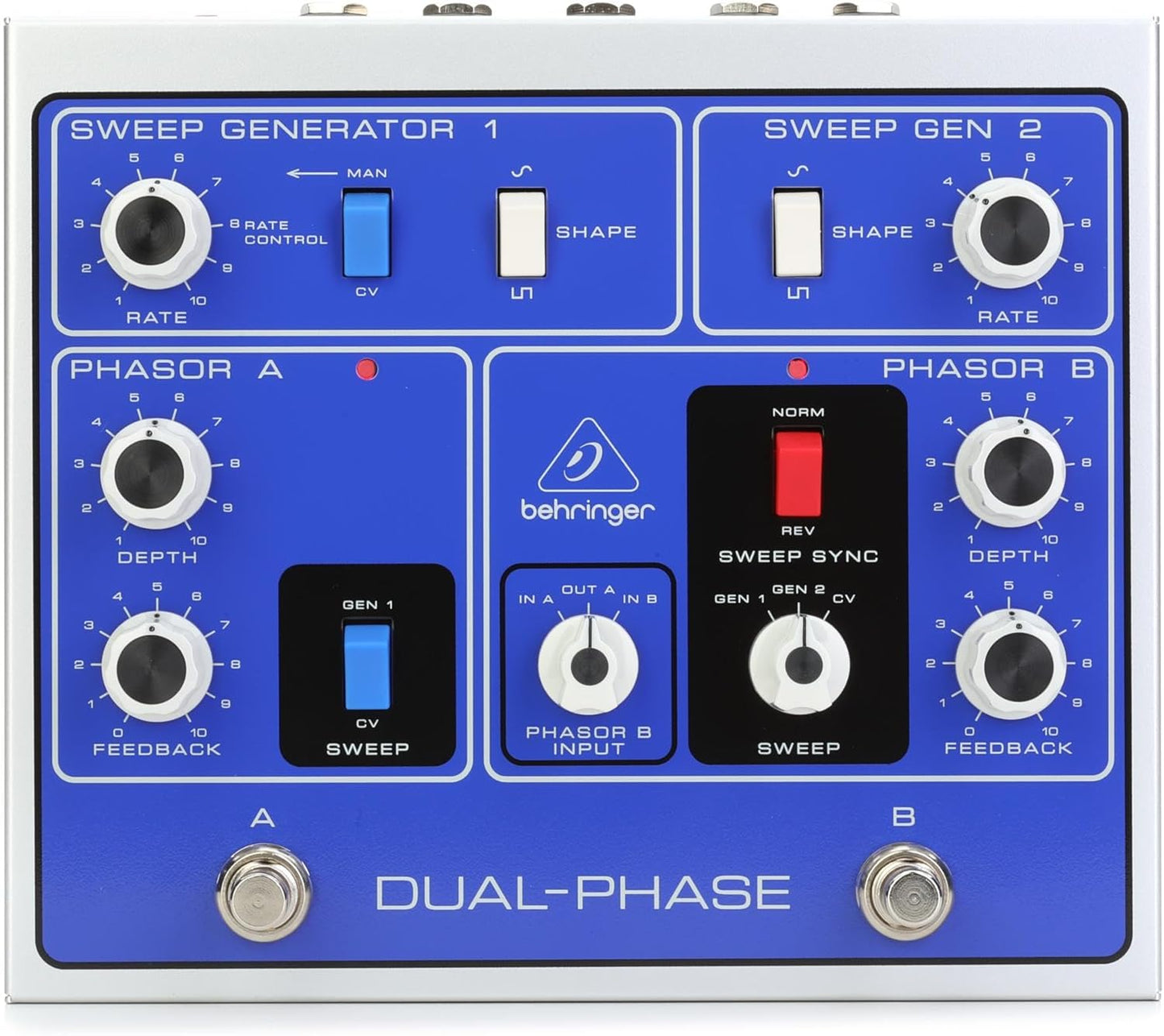 Behringer Dual Analog Phase Shifter DUAL-PHASE for Guitar Effects