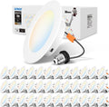 LVWIT Recessed Lighting 4in 36 Pack - Dimmable 5CCT Retrofit