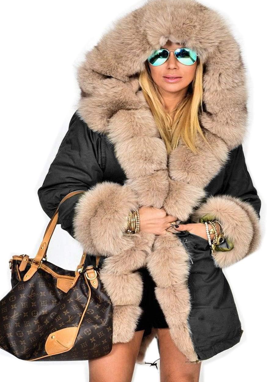 Thicken Warm Winter Coat for Women - Hooded Down Parka