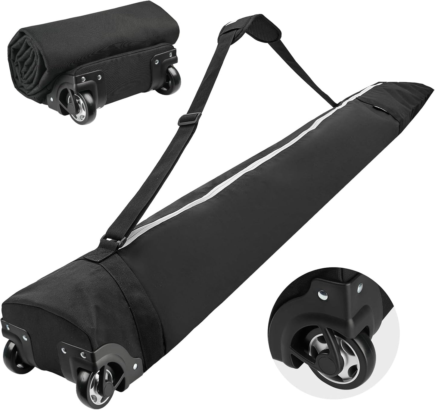 Wheeled Ski Bag: Easy Air Travel for 200 cm Skis