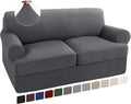Turquoize 3 Piece T Cushion Loveseat Slipcovers - Stretch Fit