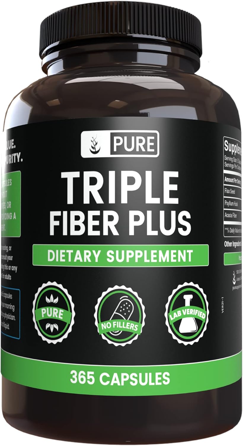 Triple Fiber Capsules - Pure & Potent