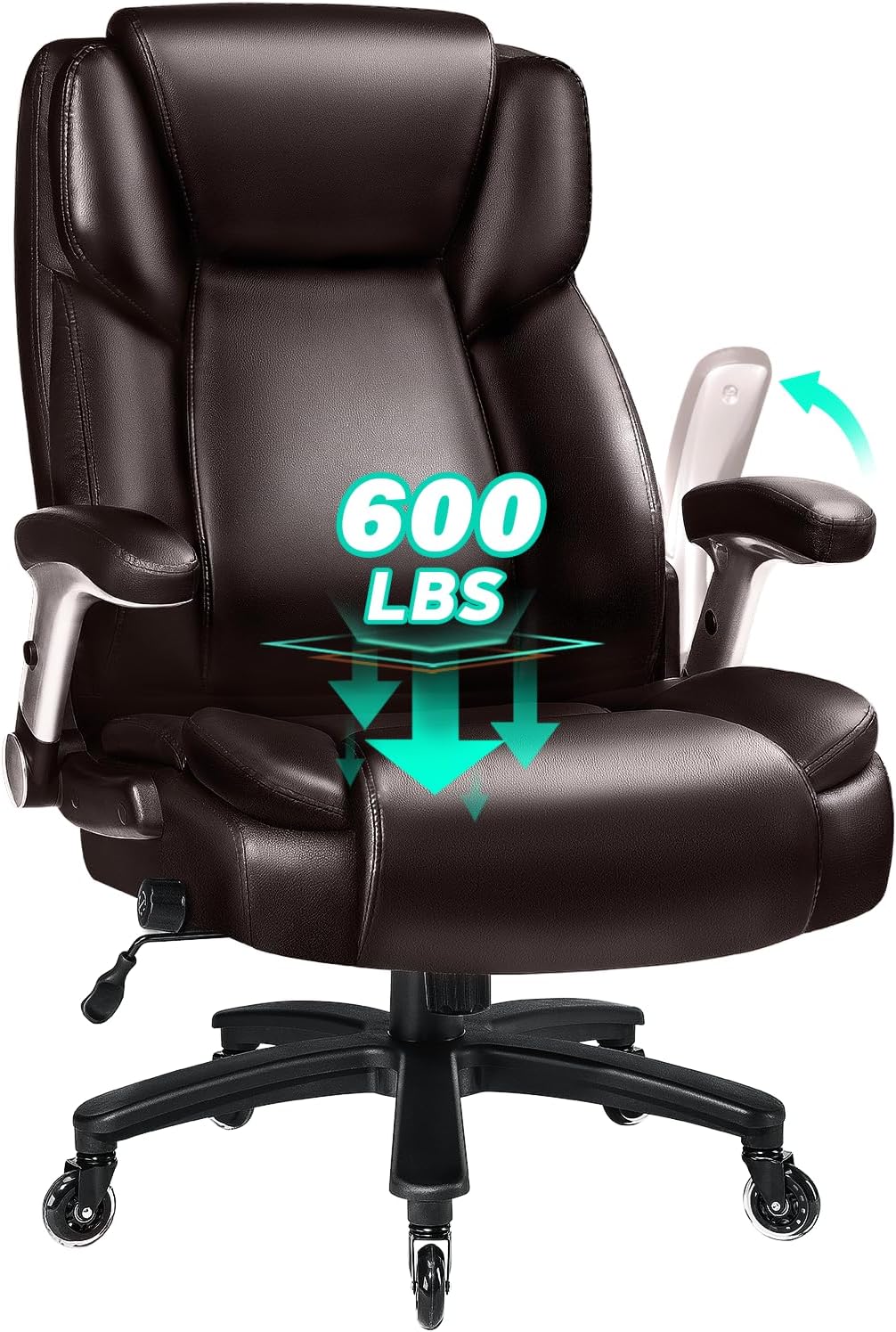 VITESSE Big and Tall Office Chair with Ergonomic Support for Comfort