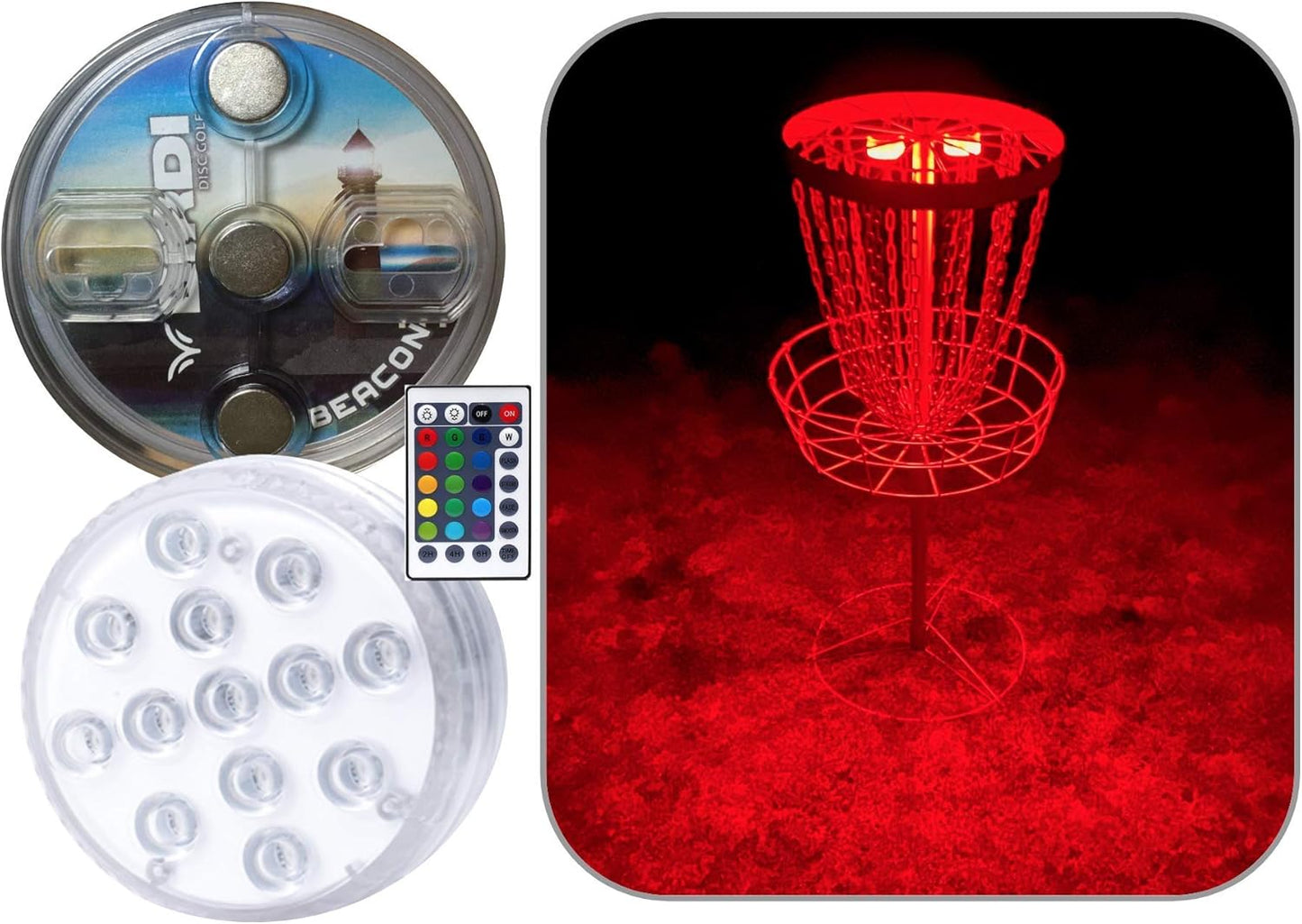 Birdi LED Disc Golf Lights - Night Glow x2