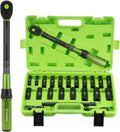 1/2in Drive Click Torque Wrench Socket Set - Dual Range Precision