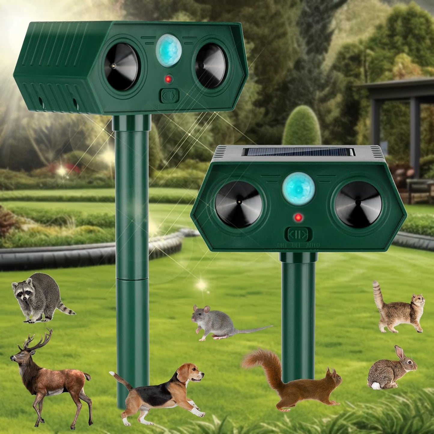 2024 Ultrasonic Animal Repellent Devices for Outdoor Use