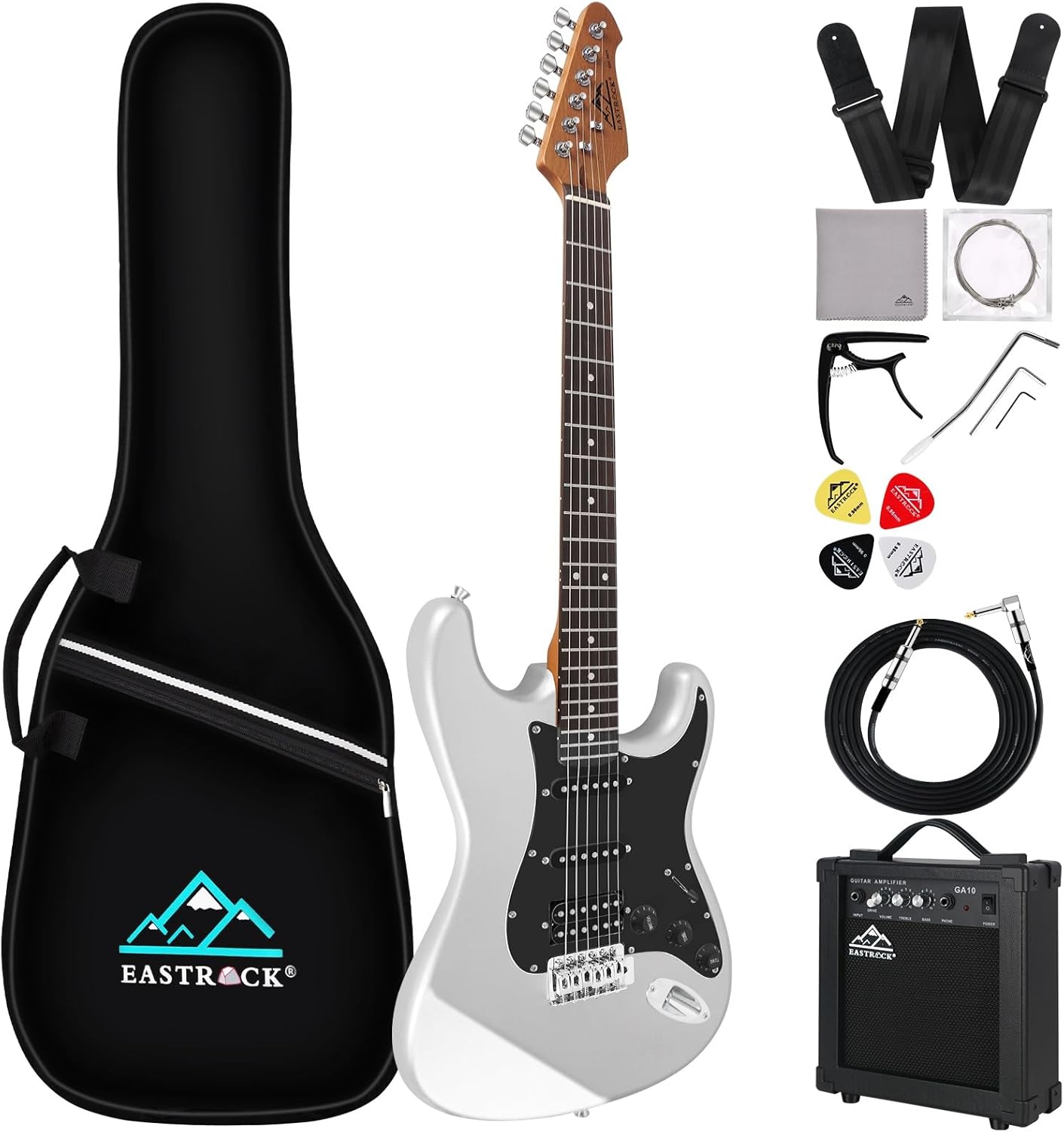 EASTROCK 39 Inch Full-Size Electric Guitar Kit for Beginners