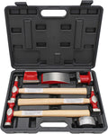 7 Piece Auto Body Repair Kit - Hammer and Dolly Set for Dent Repair