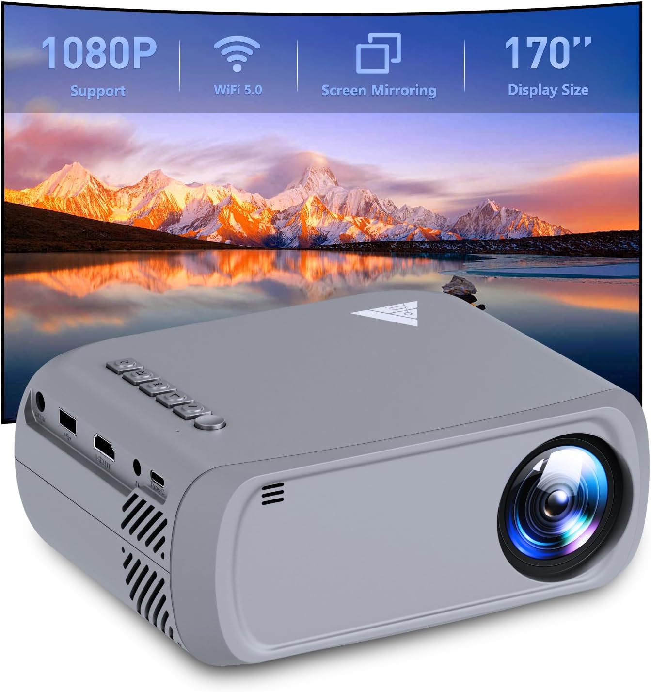 Bluetooth Mini Projector for iPhone - Indoor/Outdoor Movie Magic!