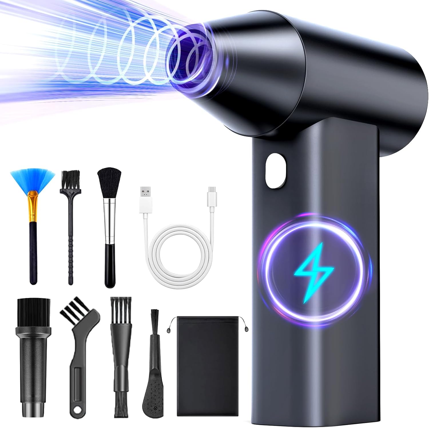 3-Speed High-Speed Air Blower with Flashlight - SDERGO