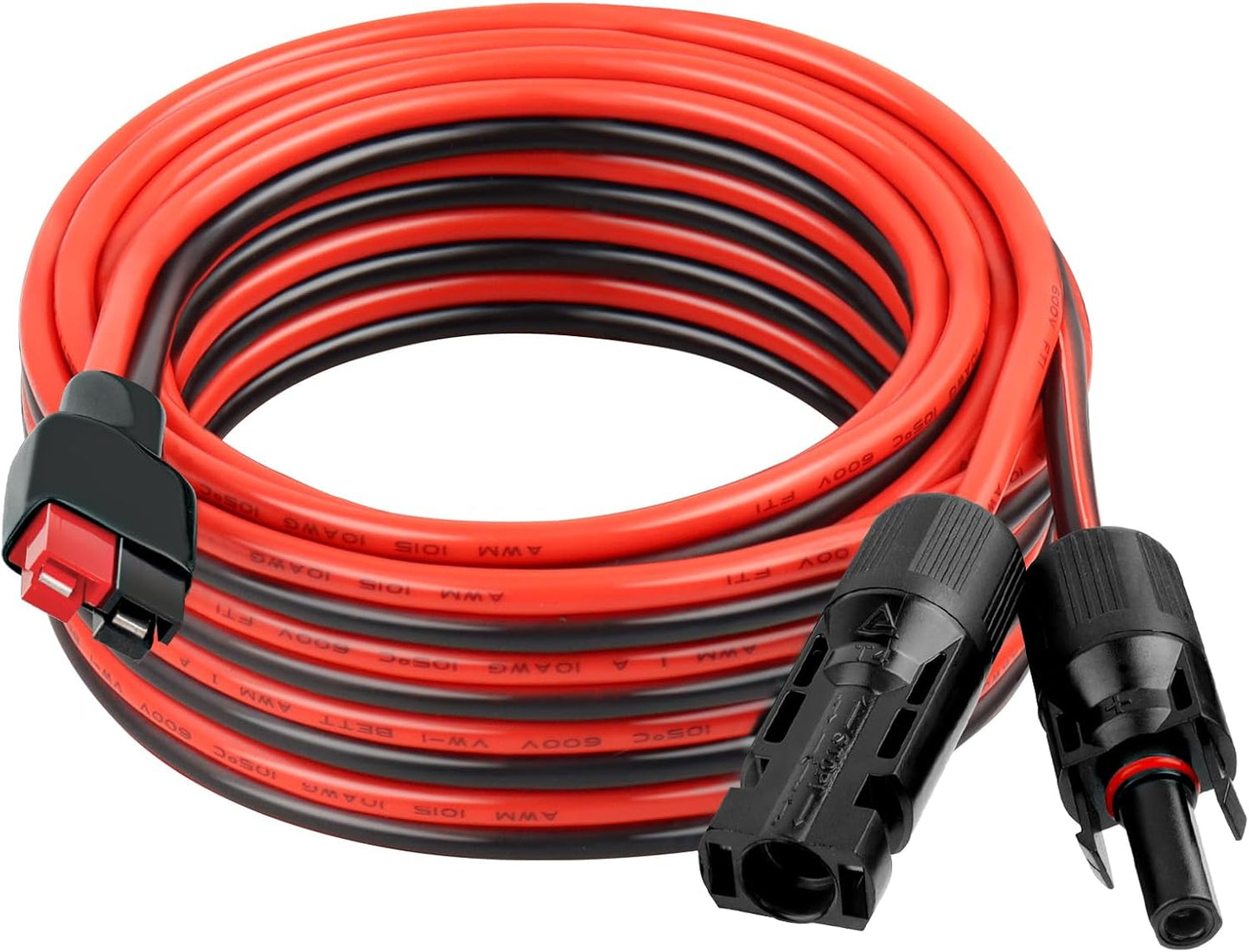 10AWG Solar Panel to Anderson-Style Connector Extension Cable 20FT
