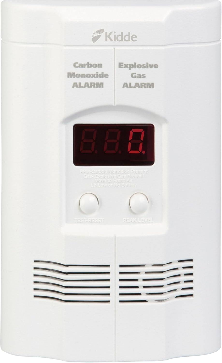Kidde Carbon Monoxide Detector with Battery Backup & LED Display