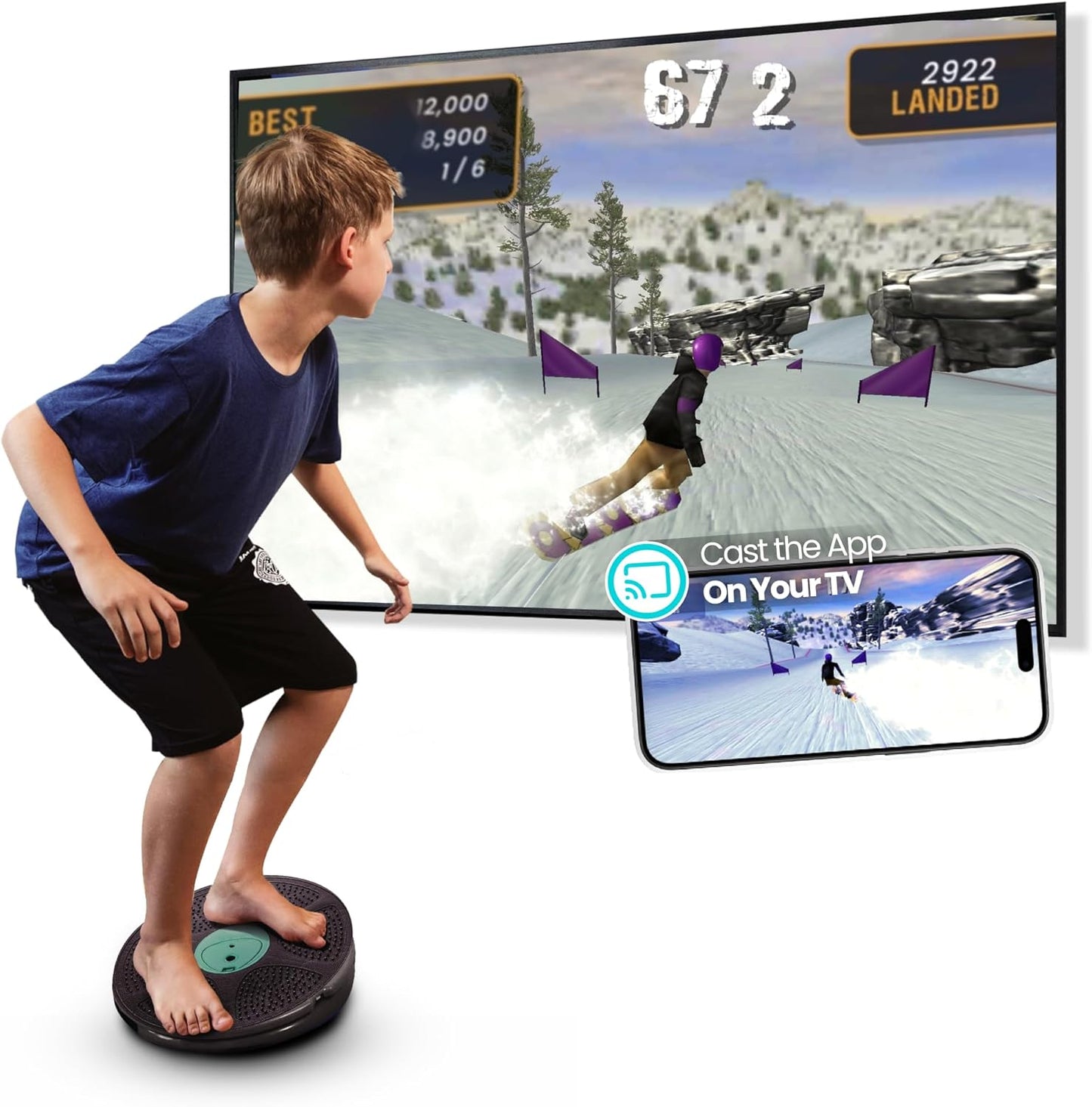 GoBalance Board - App-Enabled Balance Board for Fun Workouts