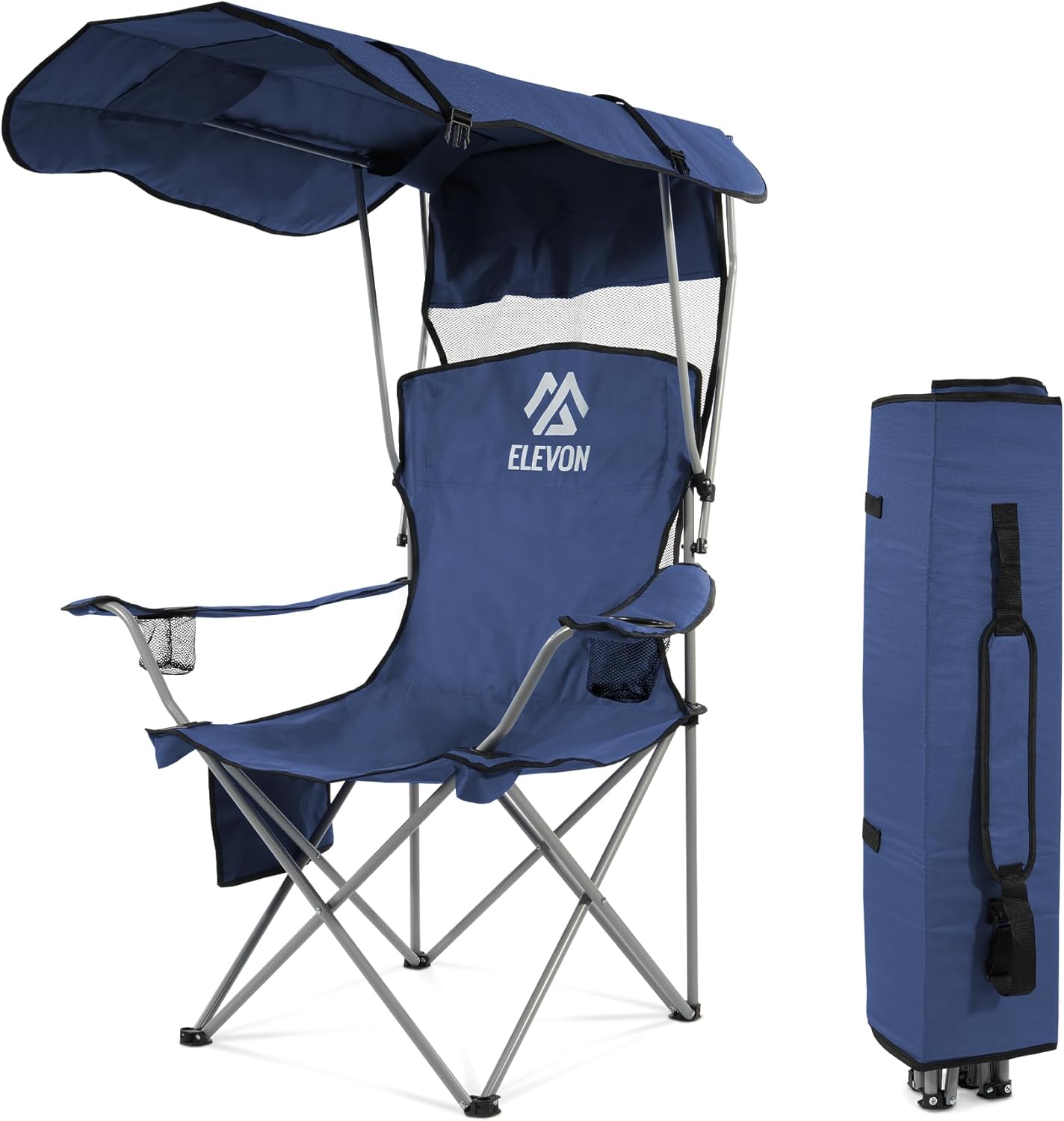 Elevon Camping Chair with Canopy for Ultimate Outdoor Comfort
